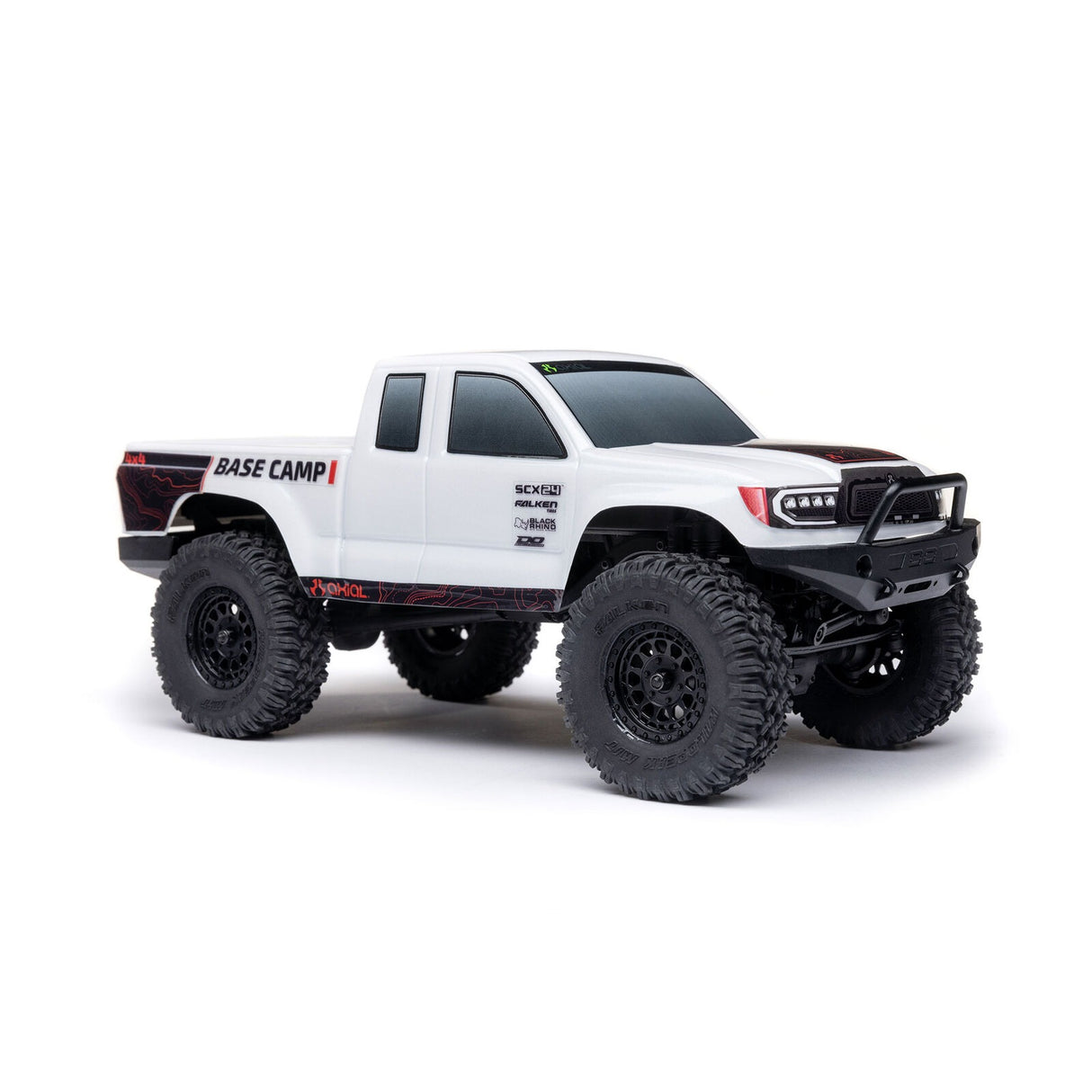 1/24 SCX24 Base Camp 4X4 RTR Brushed Rock Crawler (Battery & Charger Included), White