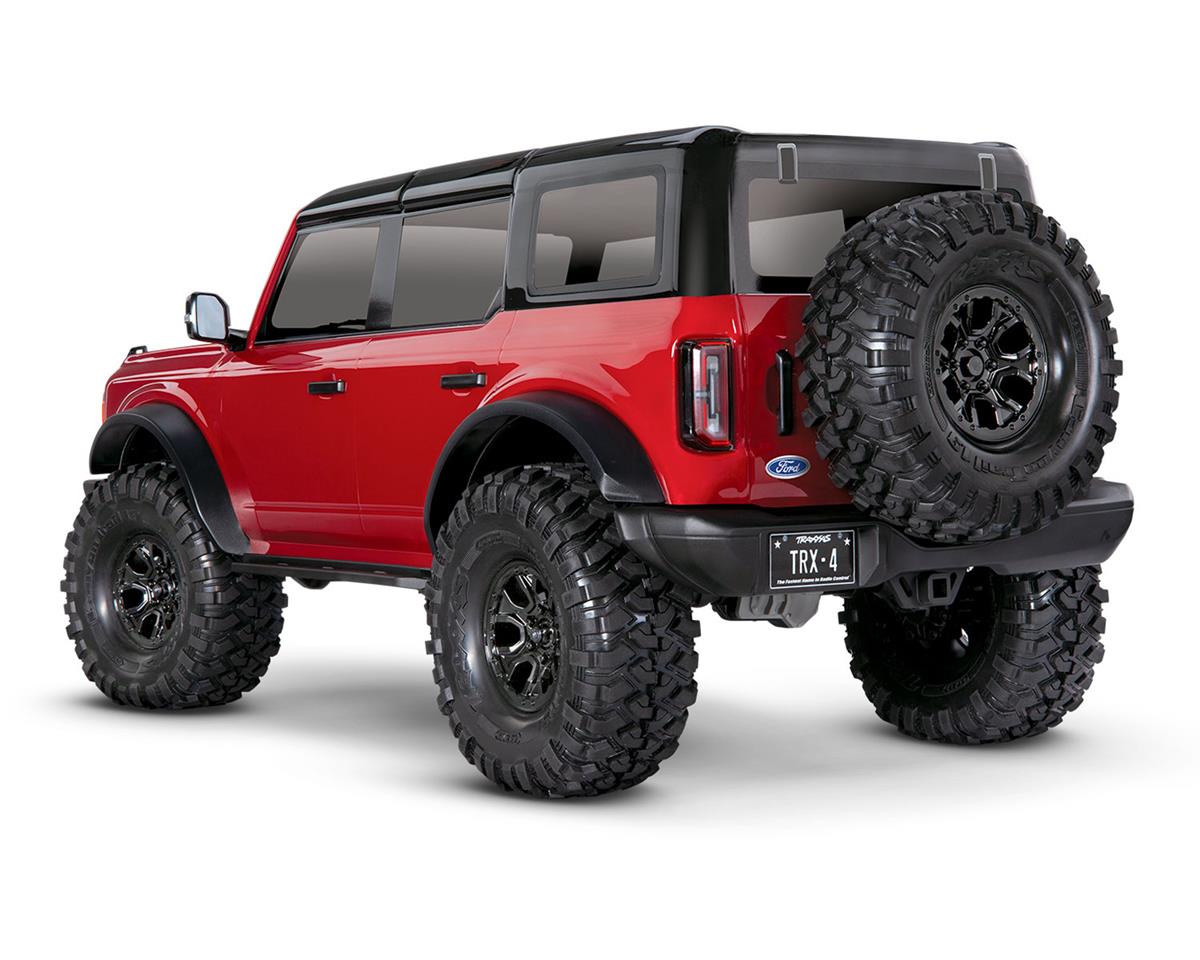 Traxxas - TRX-4 1/10 Trail Crawler Truck w/2021 Ford Bronco Body (Red) & TQi 2.4GHz Radio