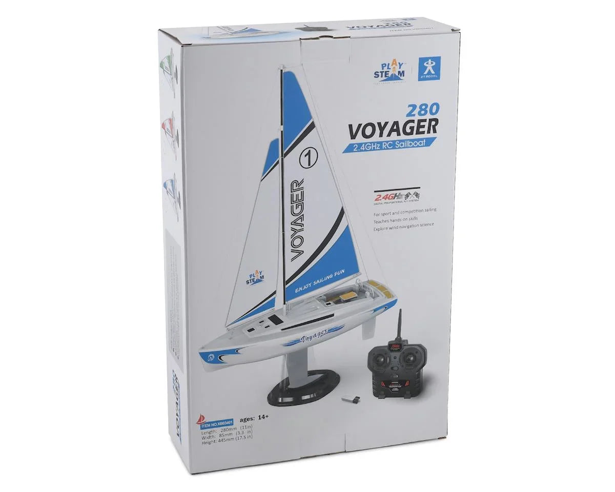 PlaySTEAM Voyager 280 Sailboat w/2.4GHz Transmitter (Green) - XP-XB03401C