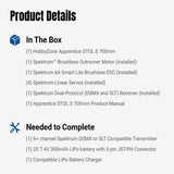 HobbyZone 700mm Apprentice STOL S BNF Basic Trainer Electric Airplane w/ SAFE-HBZ6150