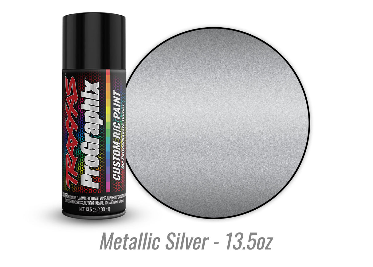Traxxas Metallic Silver ProGraphix Spray Paint (13.5 oz)