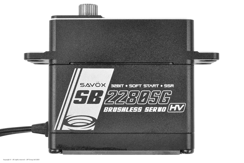 Savox SB-2280SG Digital HV Brushless Steel Gear Servo – Ultra Torque