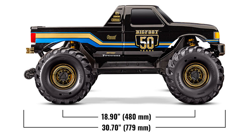 Traxxas 1/8 X-Maxx 8S 50th Bigfoot Limited Edition 4WD Monster Truck