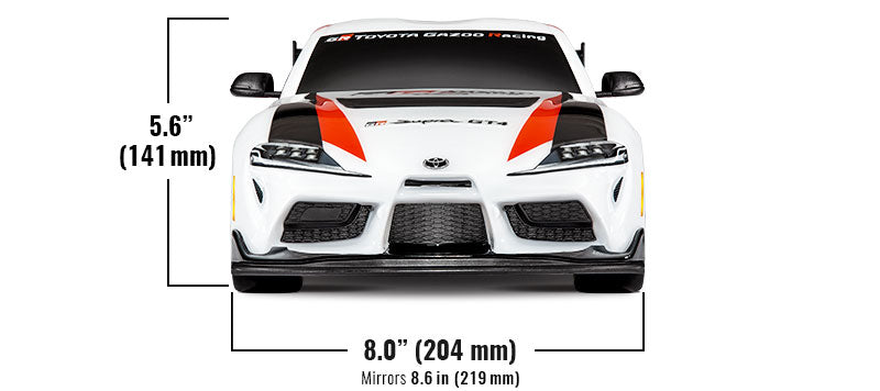 Traxxas 4-Tec 3.0 BL-2S 1/10 Electric RTR Touring Car w/Toyota GR Supra GT4 Body (White) w/TQ 2.4GHz Radio