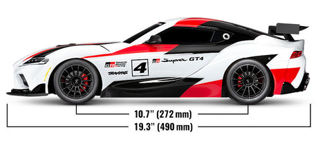 Traxxas 4-Tec 3.0 BL-2S 1/10 Electric RTR Touring Car w/Toyota GR Supra GT4 Body (White) w/TQ 2.4GHz Radio