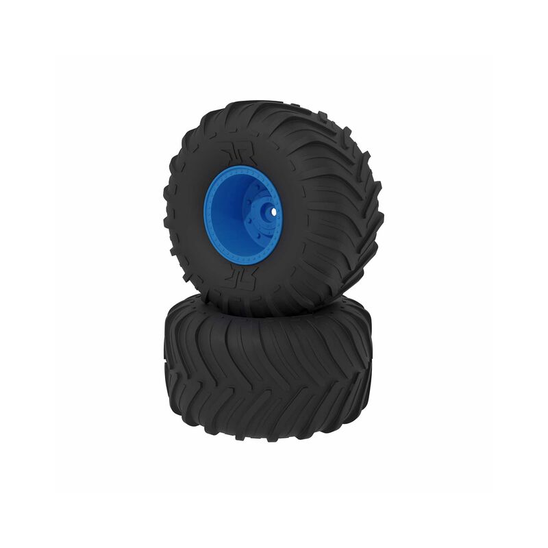 Arrma dBoots Chevron MT Tire Set, Glued, Blue