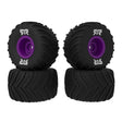 dBoots Chevron MT Tire Set Glued, Purple (2 Pairs): GROM
