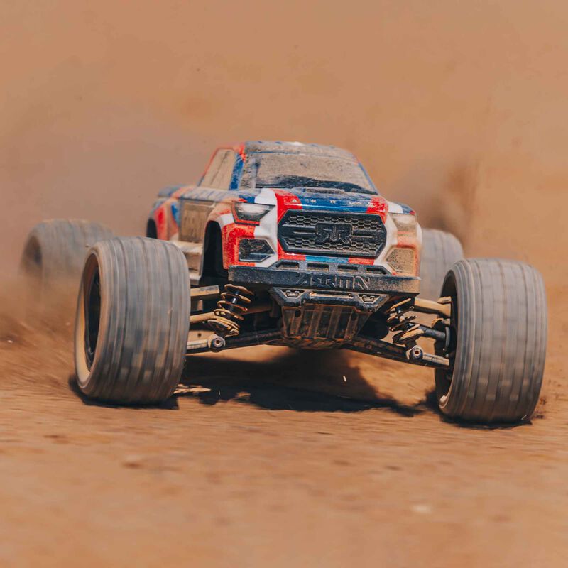 1/18 GRANITE GROM 4X4 RTR Brushed Monster Truck (Battery & Charger Included), Blue