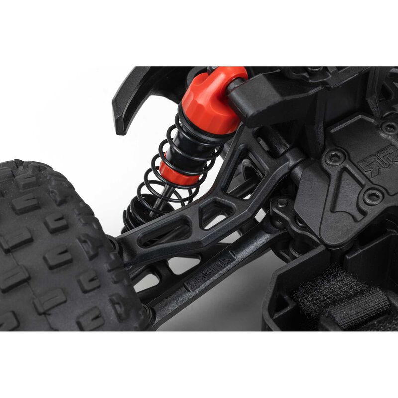 1/18 GRANITE GROM 4X4 RTR Brushed Monster Truck (Battery & Charger Included), Red