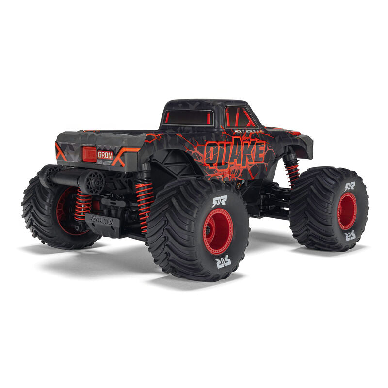 1/16 QUAKE GROM 4X4 RTR Brushed Monster Truck (Battery & Charger Included), Red