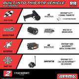 Arrma 1/10 VORTEKS 2WD RTR Brushed Stadium Truck (Battery & Charger Included)