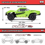 Arrma 1/10 FURY 2WD RTR Brushed Short Course Truck, Green