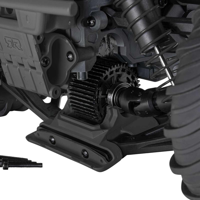 1/10 GORGON 2WD RTA Kit Brushed Monster Truck (Battery & Charger Included), Gun Metal