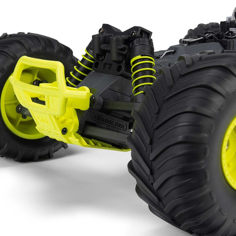1/10 GORGON 2WD RTR Brushed Monster Truck (Battery & Charger Included), Yellow