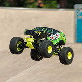 1/10 GORGON 2WD RTR Brushed Monster Truck (Battery & Charger Included), Yellow