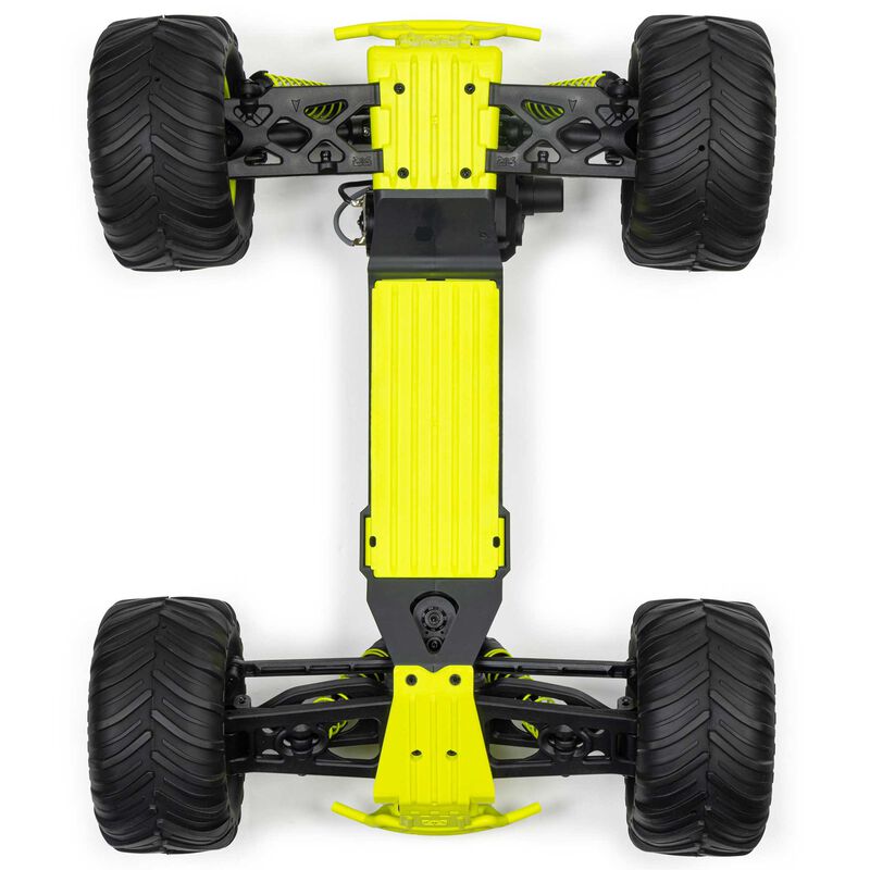 1/10 GORGON 2WD RTR Brushed Monster Truck (Battery & Charger Included), Yellow