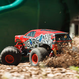 1/10 GORGON 2WD RTR Brushed Monster Truck (Battery & Charger Included), Red