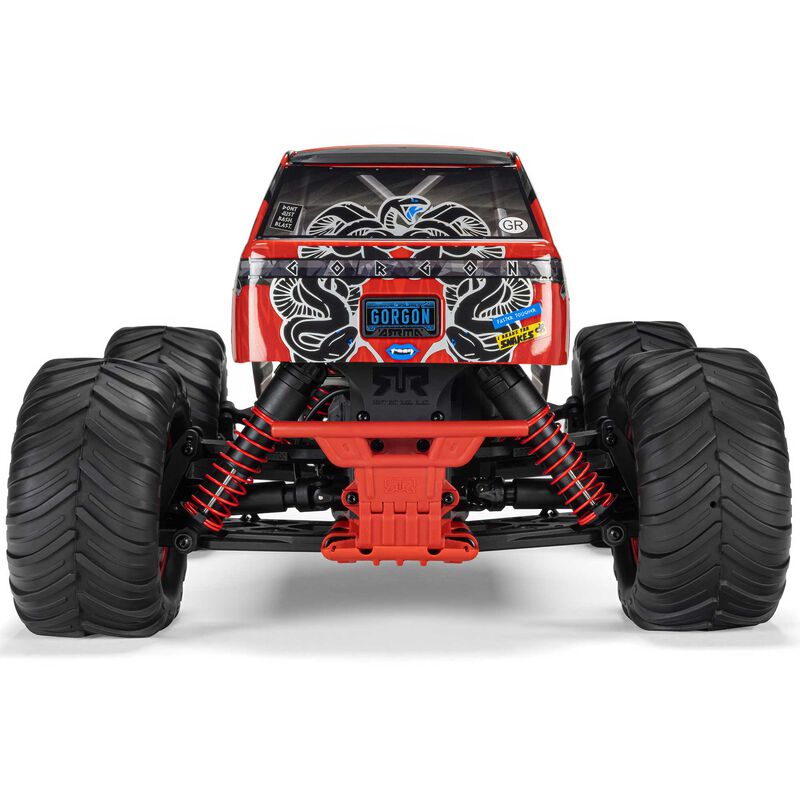 1/10 GORGON 2WD RTR Brushed Monster Truck (Battery & Charger Included), Red