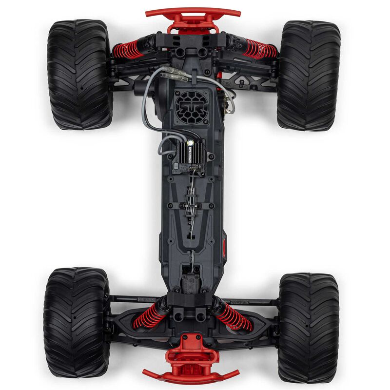 1/10 GORGON 2WD RTR Brushed Monster Truck (Battery & Charger Included), Red