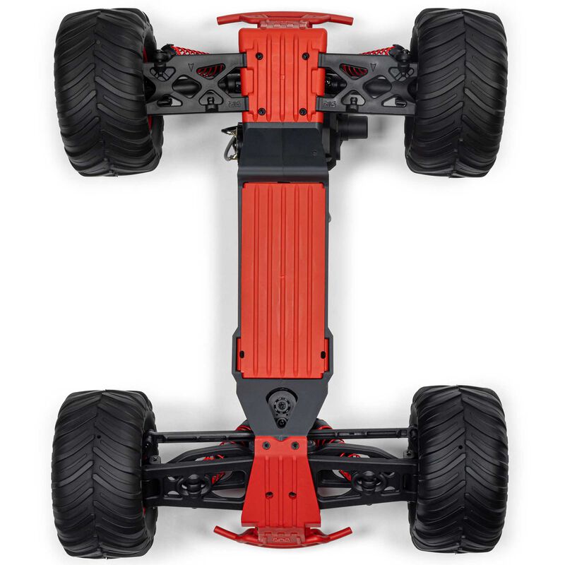 1/10 GORGON 2WD RTR Brushed Monster Truck (Battery & Charger Included), Red