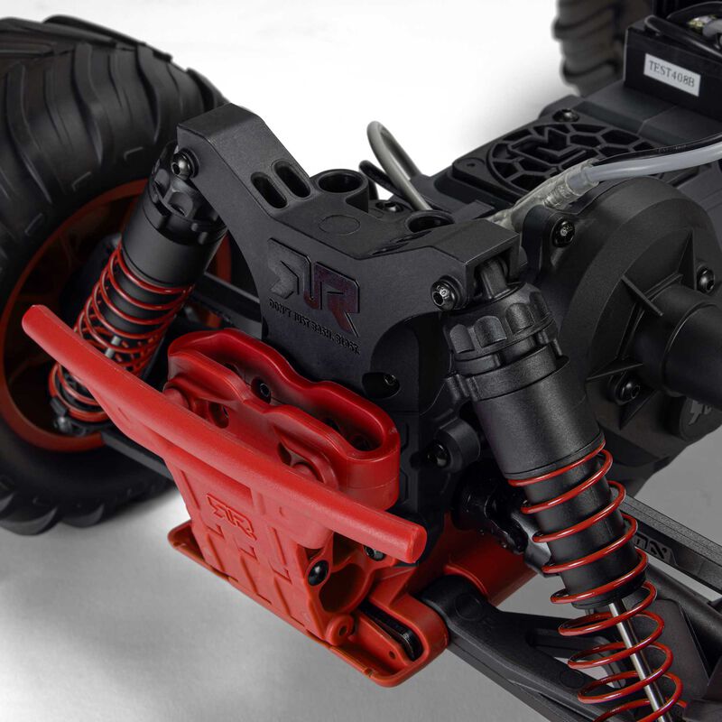 1/10 GORGON 2WD RTR Brushed Monster Truck (Battery & Charger Included), Red