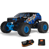 1/10 GORGON 2WD RTR Brushed Monster Truck (Battery & Charger Included), Blue