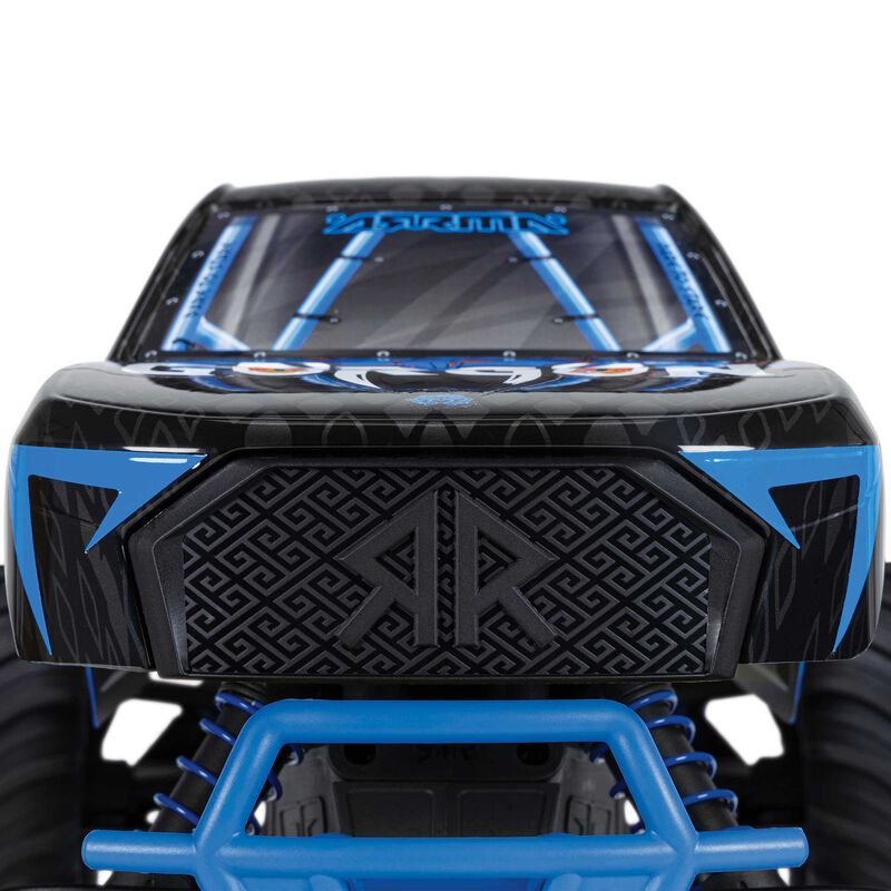 1/10 GORGON 2WD RTR Brushed Monster Truck (Battery & Charger Included), Blue