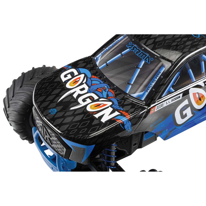 1/10 GORGON 2WD RTR Brushed Monster Truck, Blue