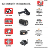 1/10 GORGON 2WD RTR Brushed Monster Truck, Blue