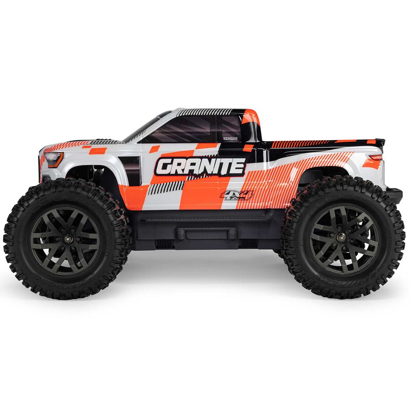 1/10 GRANITE MEGA 665 4X4 RTR Brushed Monster Truck, Orange