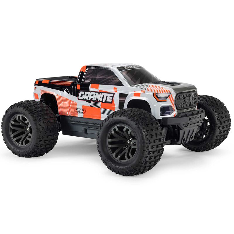 1/10 GRANITE MEGA 665 4X4 RTR Brushed Monster Truck, Orange
