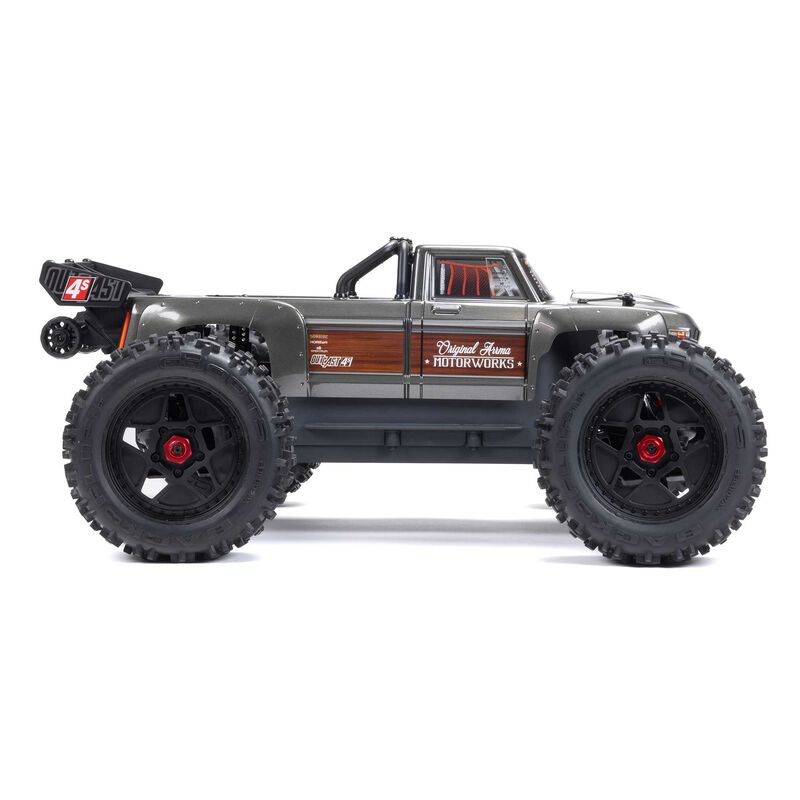 1/10 OUTCAST 4S 4X4 RTR Brushless Stunt Truck, Gun Metal