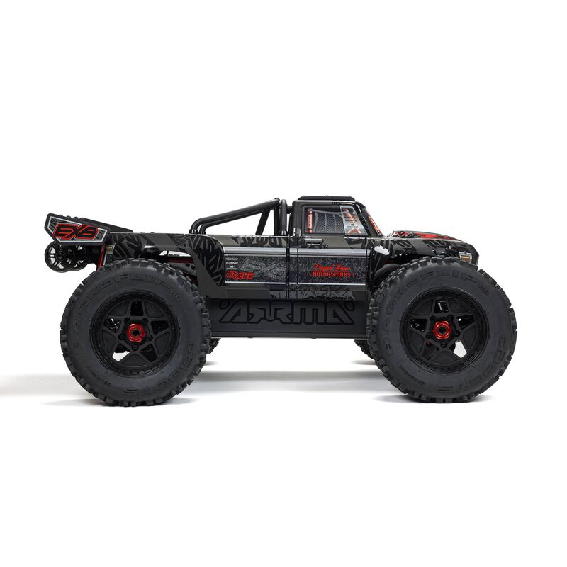 1/5 OUTCAST 8S EXB AVC 4X4 RTR Brushless Stunt Truck, Black