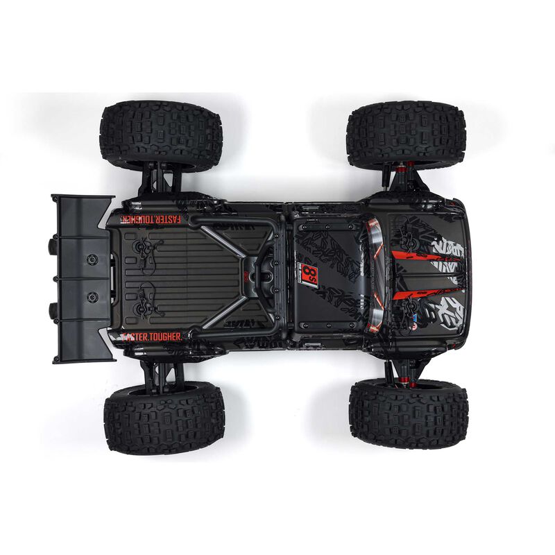 1/5 OUTCAST 8S EXB AVC 4X4 RTR Brushless Stunt Truck, Black