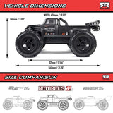 1/8 NOTORIOUS 6S 4X4 RTR Brushless Stunt Truck, Blue