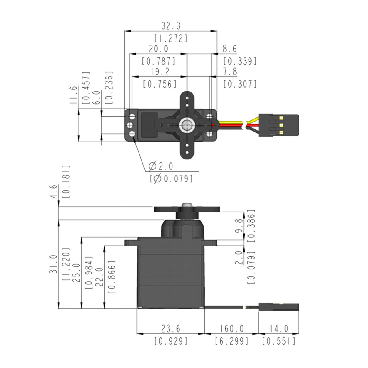 HITEC - 12.5g Long-Life Metal Gear Digital Micro Servo