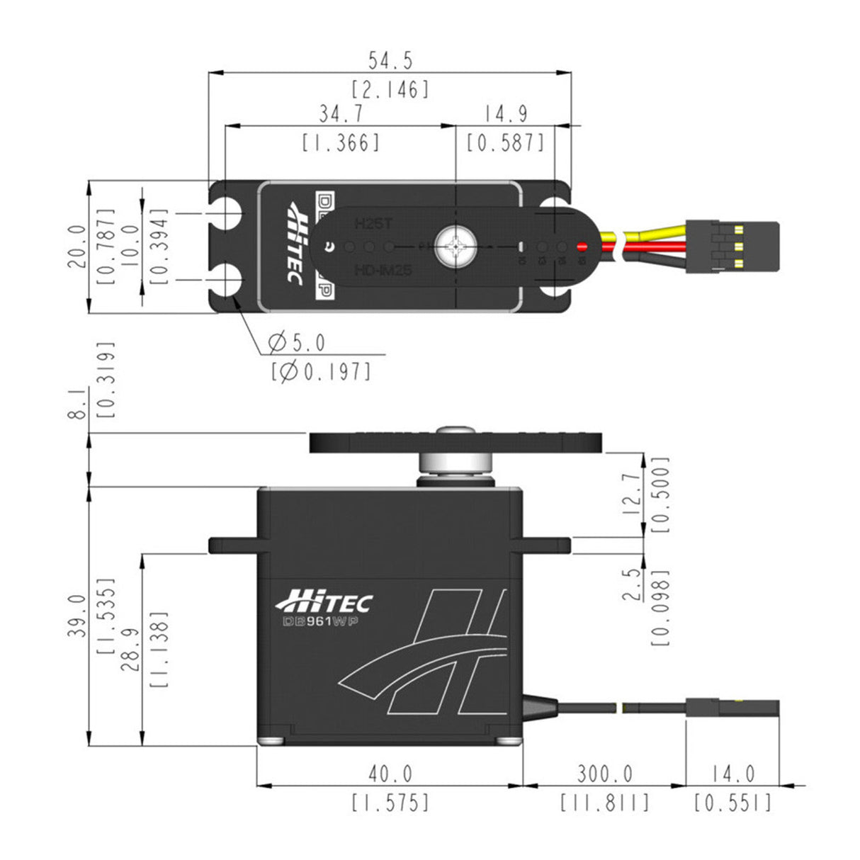 HITEC - Limited Edition WP Aluminum 25T Digital Brushless Servo