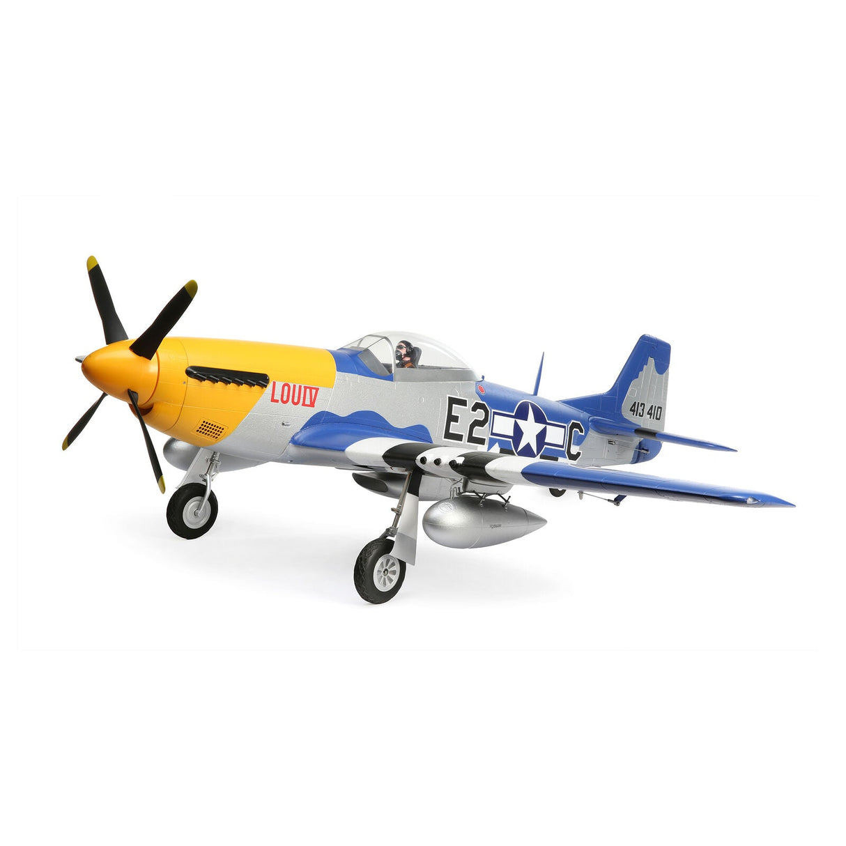 P-51D Mustang 1.5m Smart BNF Basic with AS3X and SAFE Select - EFL01250