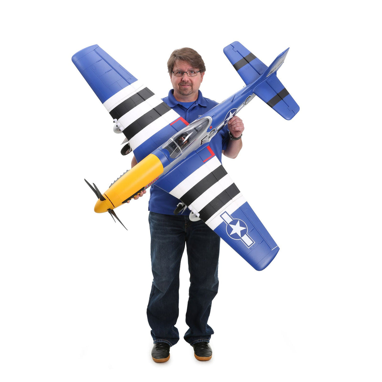 P-51D Mustang 1.5m Smart BNF Basic with AS3X and SAFE Select - EFL01250