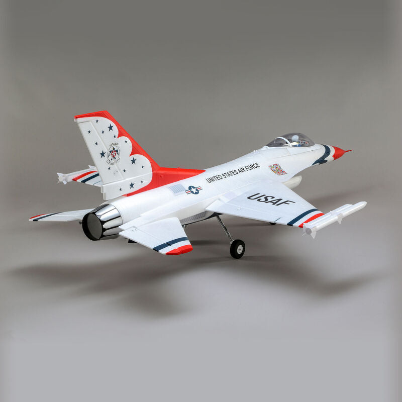 F-16 Thunderbirds 70mm EDF Jet BNF Basic with AS3X and SAFE Select - EFL78500