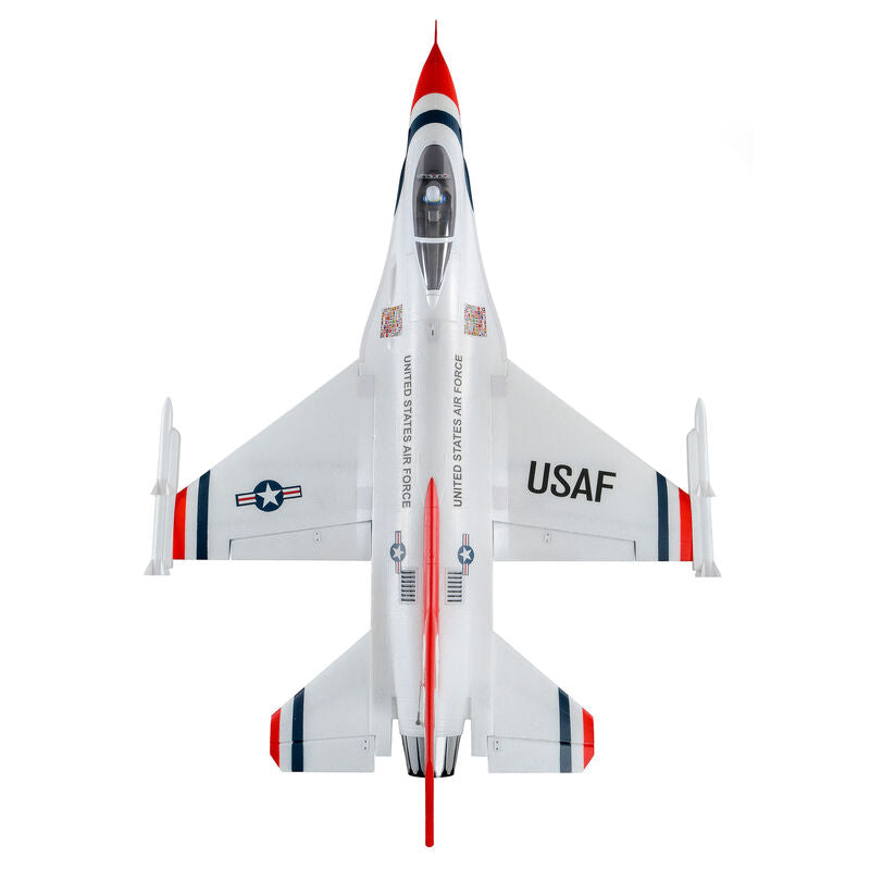 F-16 Thunderbirds 70mm EDF Jet BNF Basic with AS3X and SAFE Select - EFL78500