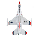 F-16 Thunderbirds 70mm EDF Jet BNF Basic with AS3X and SAFE Select - EFL78500