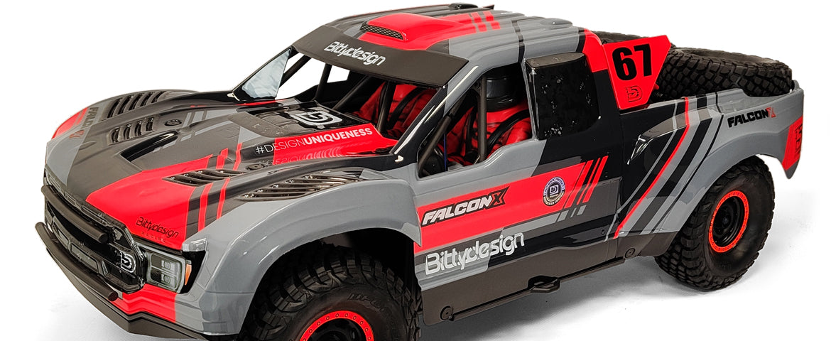 Bitty Design 1/7 FALCON-X TRAXXAS UDR Pre-Cut Body