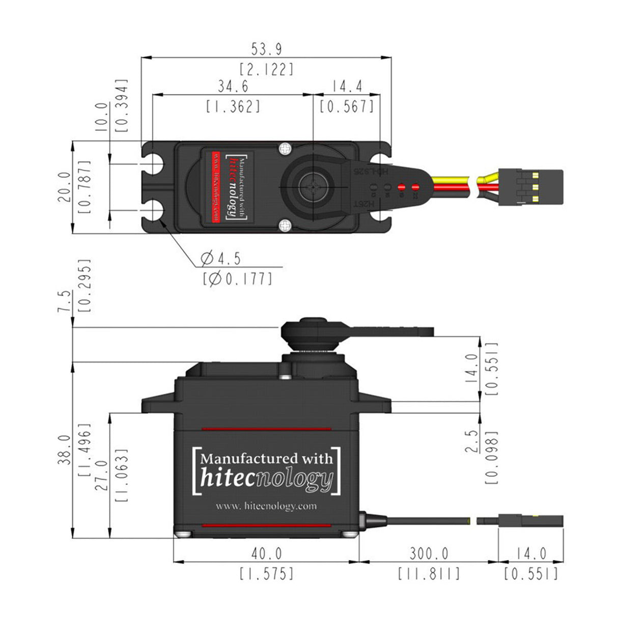 HITEC - Magnetic Encoder Multi-turn 25T Brushless Servo