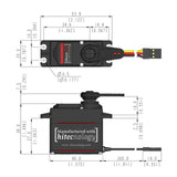 HITEC - Magnetic Encoder Multi-turn 25T Brushless Servo