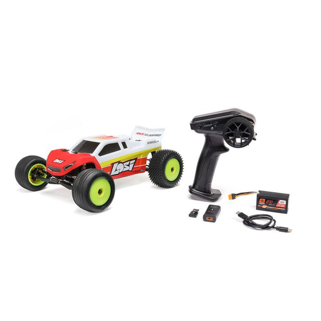 Losi 1/18 Mini-T 2.0 2S 2WD RTR Brushless Stadium Truck, Red