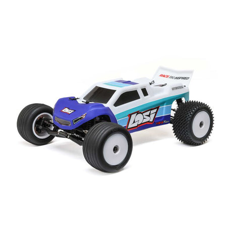Losi 1/18 Mini-T 2.0 2S 2WD RTR Brushless Stadium Truck, Blue