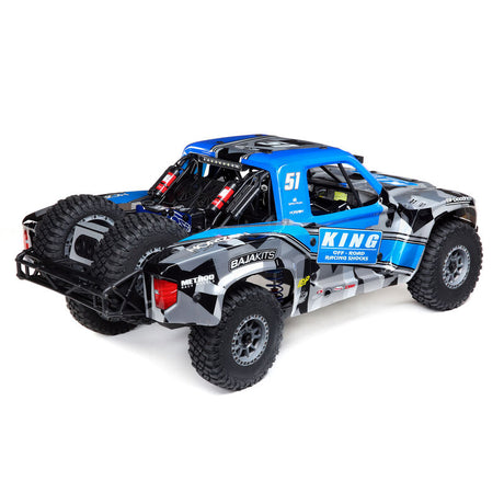 Losi 1/6 Super Baja Rey King Shocks 8S 4X4 RTR Brushless Desert Truck, Blue