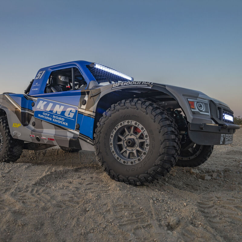 Losi 1/6 Super Baja Rey King Shocks 8S 4X4 RTR Brushless Desert Truck, Blue