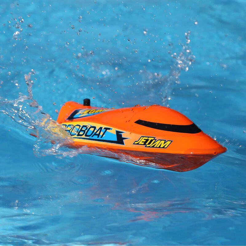 Jet Jam 12 Self-Righting Pool Racer Brushed RTR White - PRB08031T2